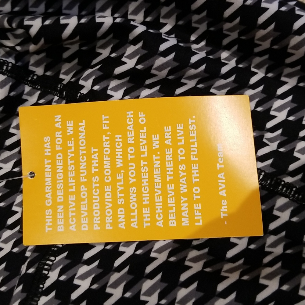 Avia NWTS black white patterned leggings szXXL - Picture 8 of 9